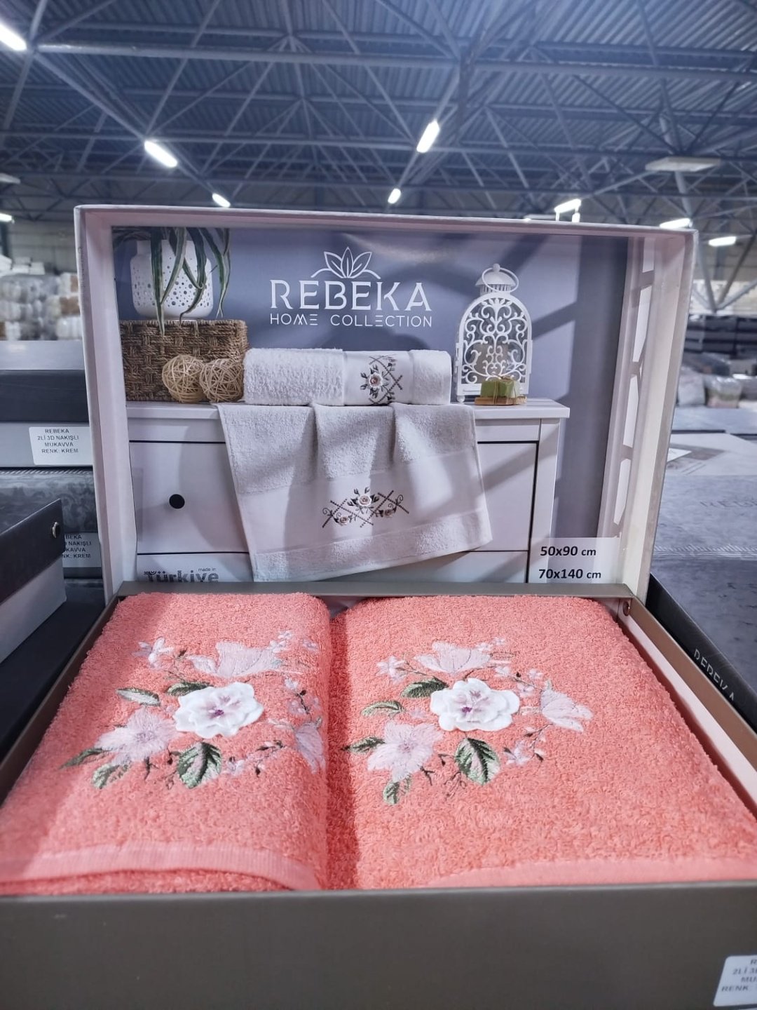 Rebeka набор полотенец Ramazan home 140x70 см 2 шт, хлопок, махровая ткань