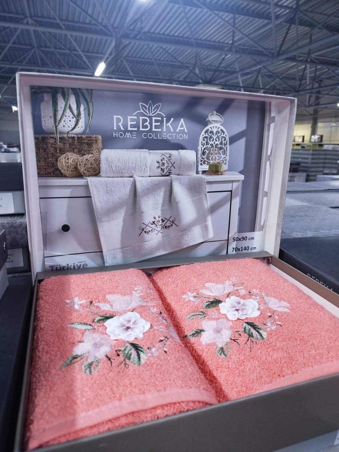 Rebeka набор полотенец Ramazan home 140x70 см 2 шт, хлопок, махровая ткань купить,NaN