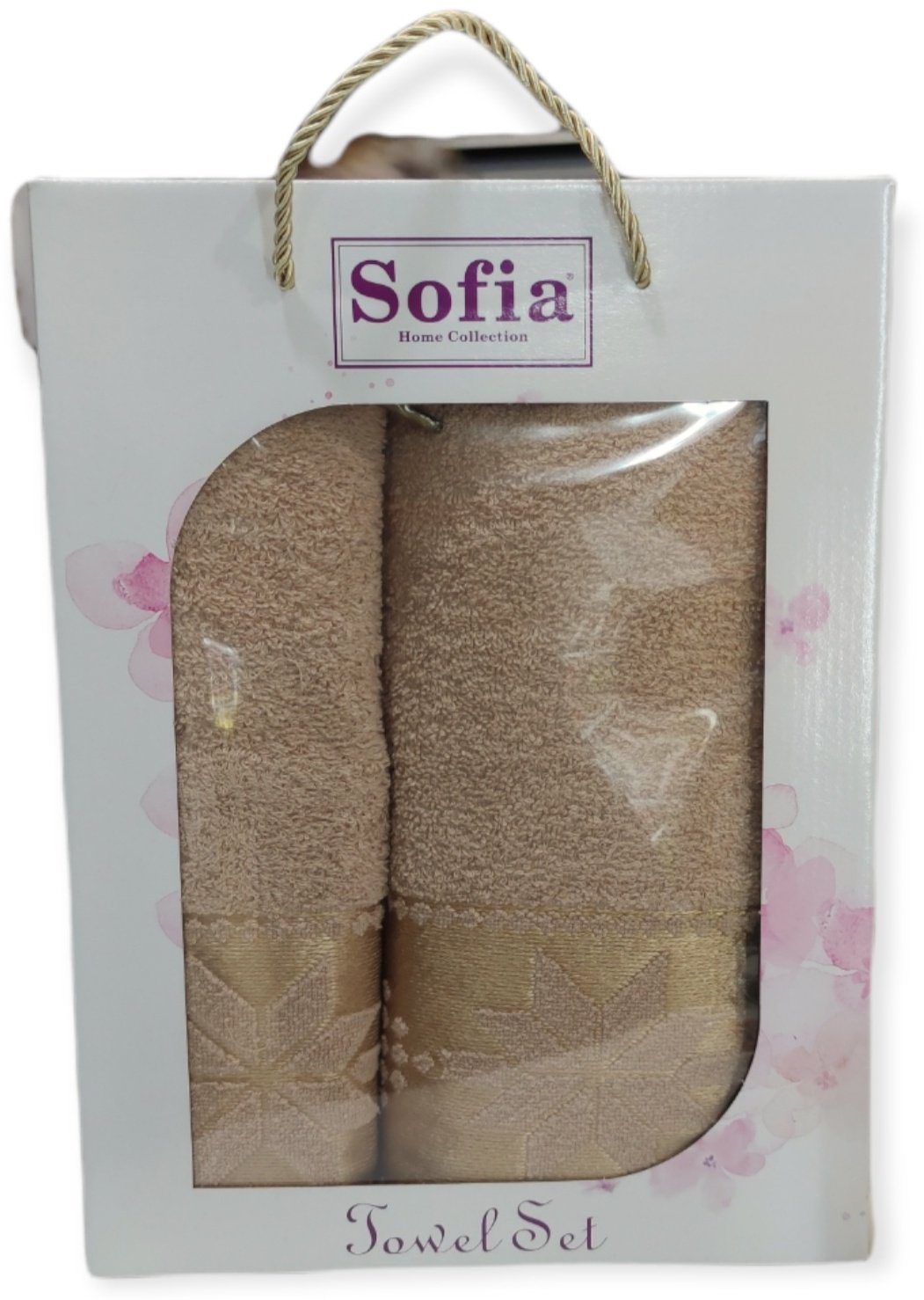 Sofia полотенце Flower Set 140x70 см 2 шт, хлопок
