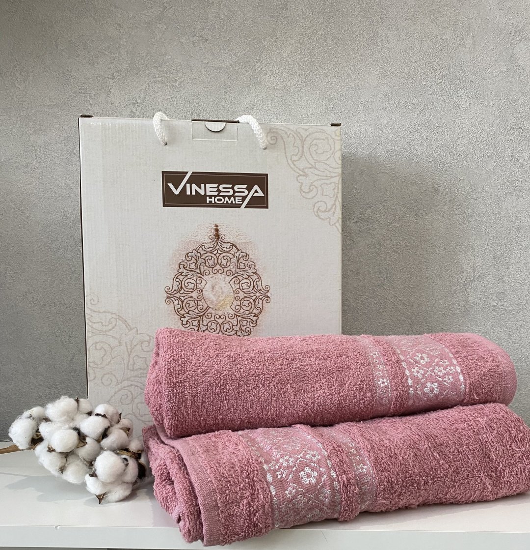 Vinessa набор полотенец 23134579 140x70 см 2 шт, махровая ткань