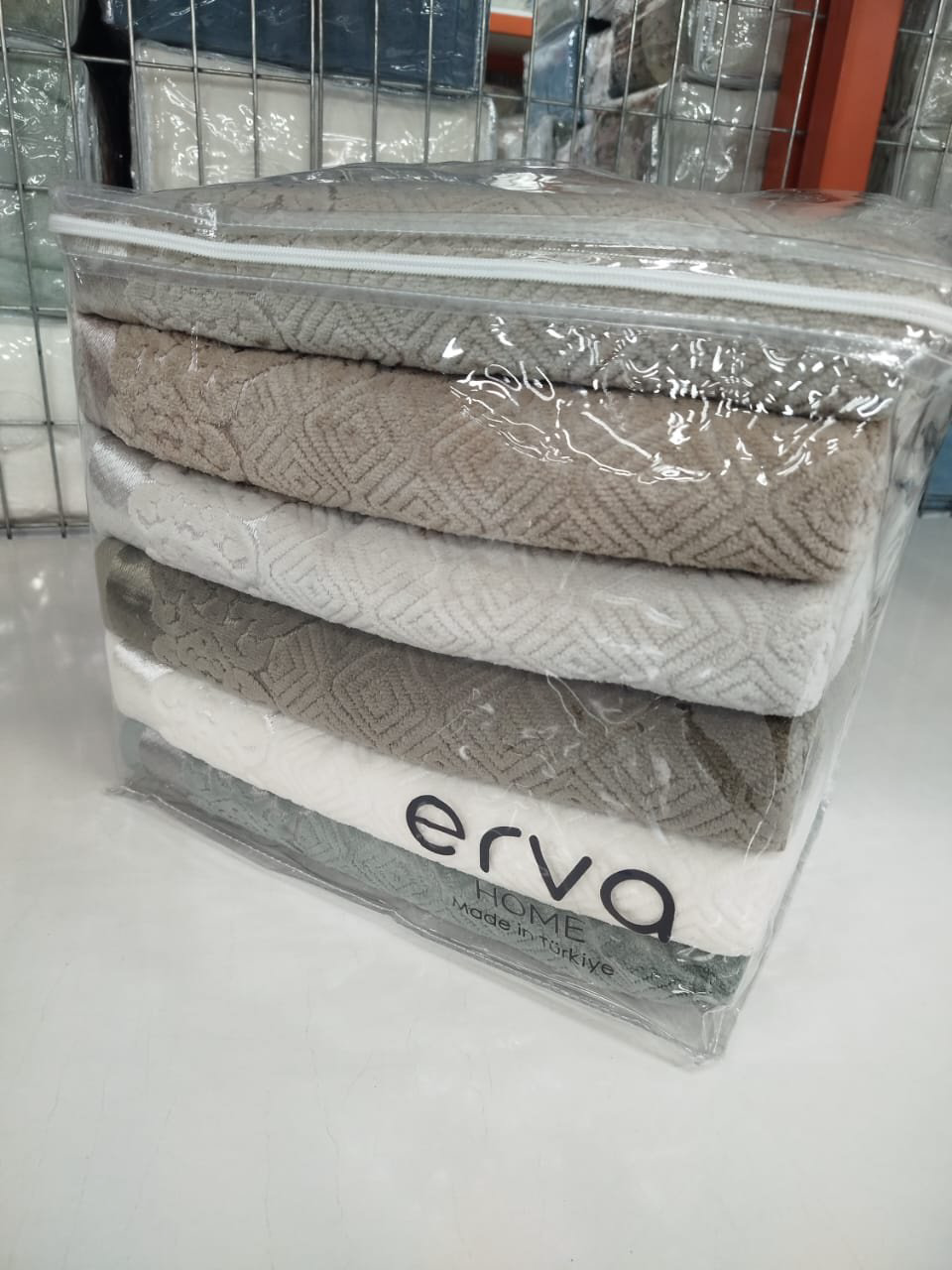 ERVA HOME полотенце Ramazan home. New series 140x70 см 6 шт, хлопок, жаккард, махровая ткань купить,NaN