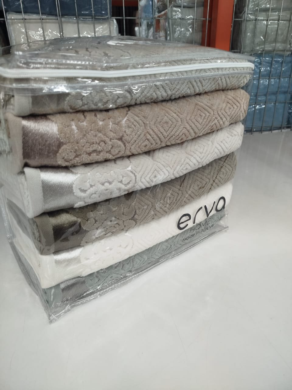 ERVA HOME полотенце Ramazan home. New series 140x70 см 6 шт, хлопок, жаккард, махровая ткань купить,NaN