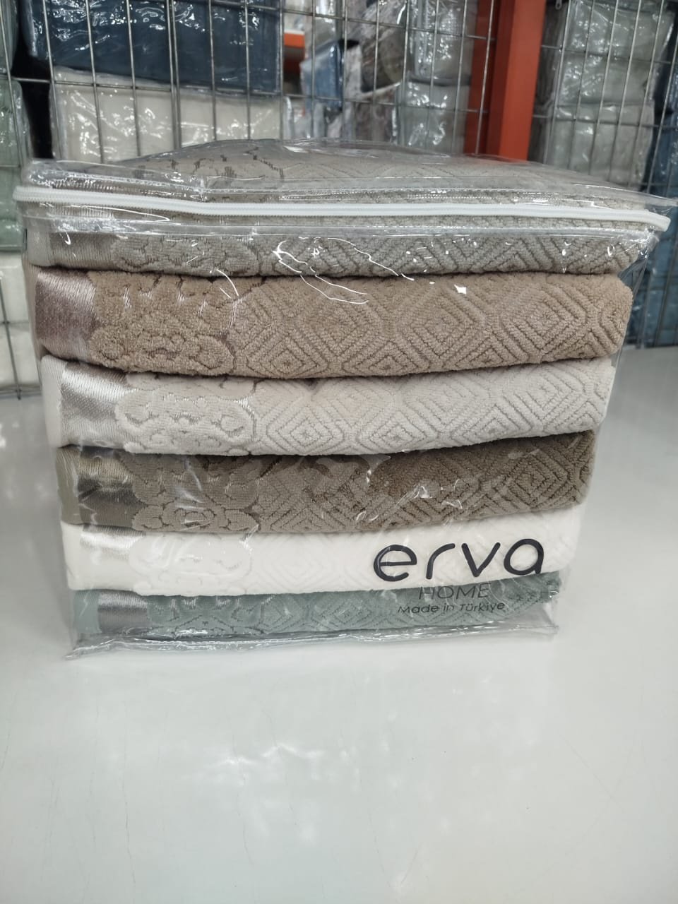 ERVA HOME полотенце Ramazan home. New series 140x70 см 6 шт, хлопок, жаккард, махровая ткань - ForteMarket ERVA HOME полотенце Ramazan home. New series 140x70 см 6 шт, хлопок, жаккард, махровая ткань купить,0