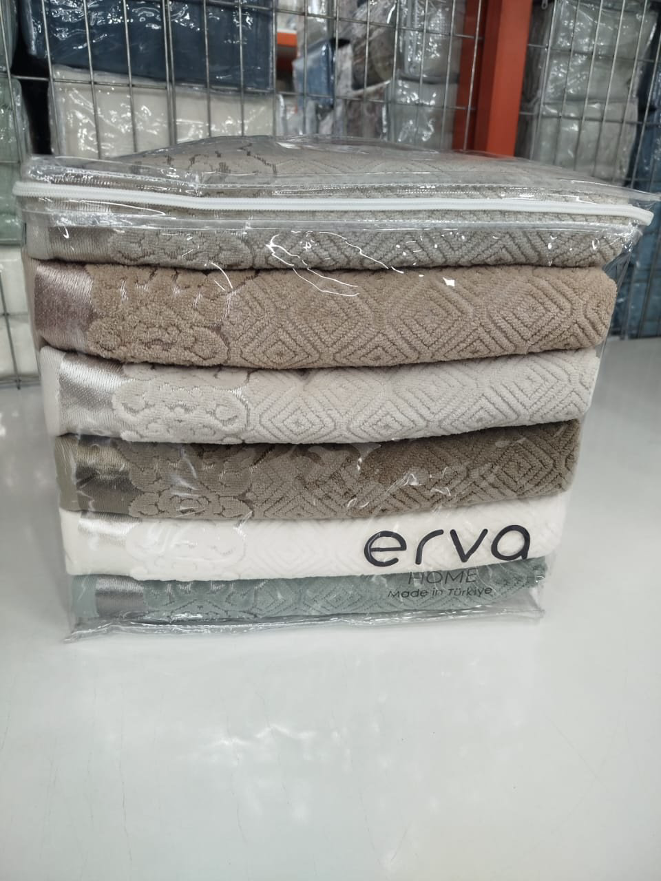 ERVA HOME полотенце Ramazan home. New series 140x70 см 6 шт, хлопок, жаккард, махровая ткань купить,NaN