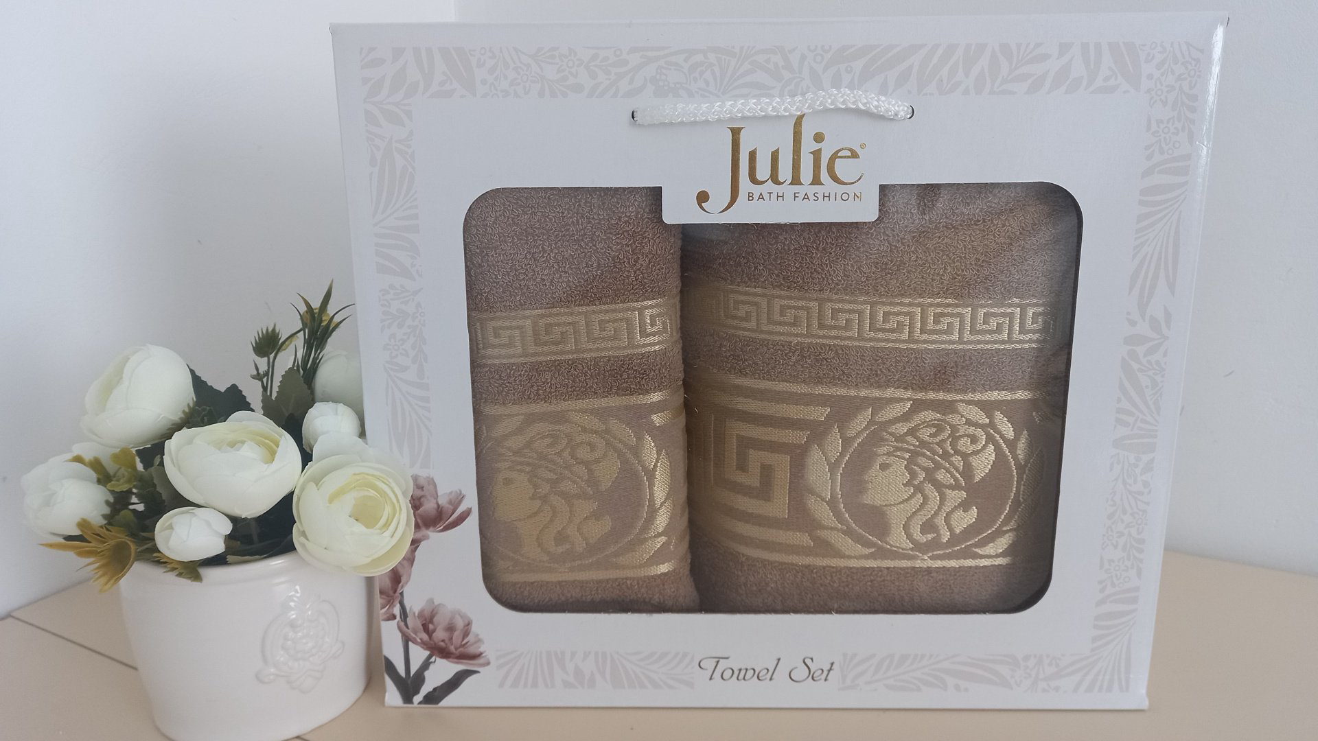 Julie набор полотенец 863074 140x70 см 2 шт, хлопок купить,NaN
