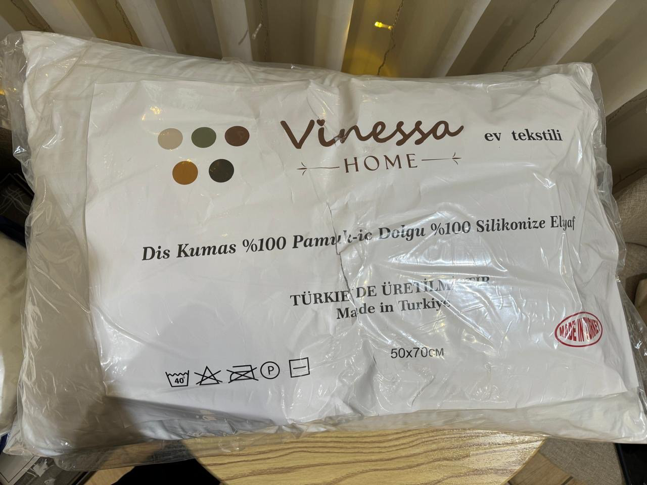 Подушка Vinessa 50x70 см, силиконизированное волокно купить,NaN