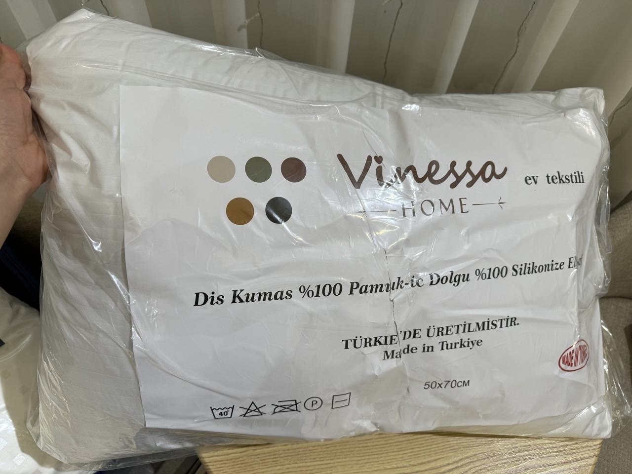 Подушка Vinessa 50x70 см, силиконизированное волокно - ForteMarket Подушка Vinessa 50x70 см, силиконизированное волокно купить,0
