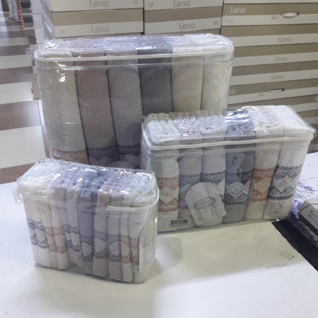Набор полотенец 869618649 70x140 см 18 шт, махровая ткань, хлопок купить,NaN