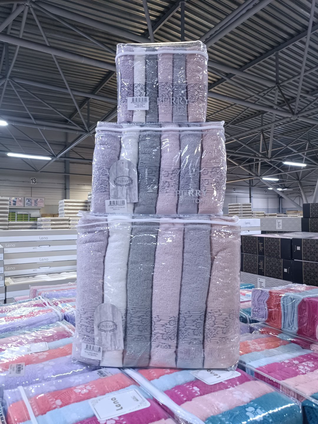 Набор полотенец 869618649 70x140 см 18 шт, махровая ткань, хлопок купить,NaN