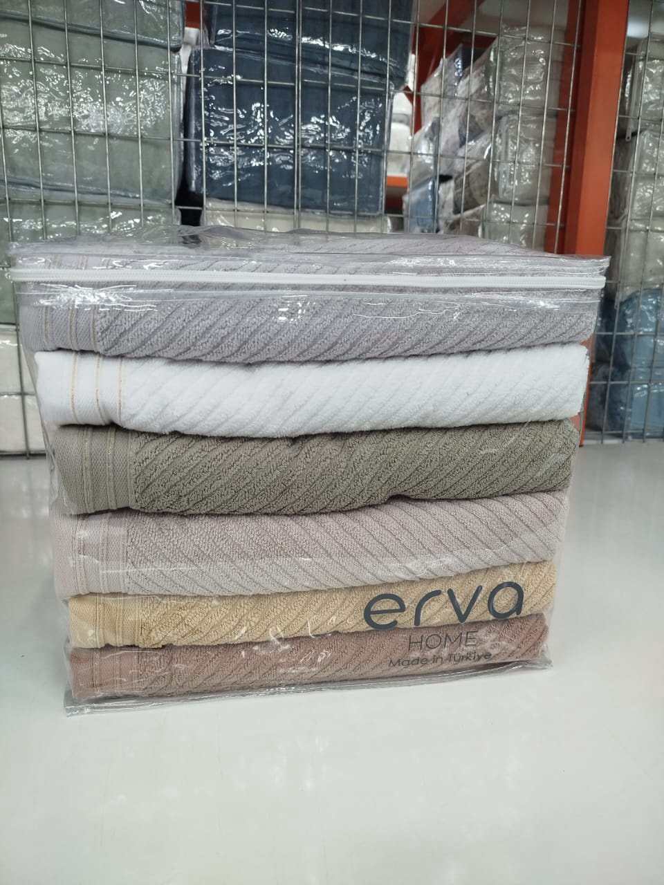ERVA HOME полотенце Ramazan home. New series 140x70 см 6 шт, хлопок, махровая ткань купить,NaN
