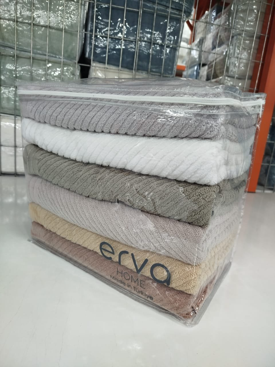 ERVA HOME полотенце Ramazan home. New series 140x70 см 6 шт, хлопок, махровая ткань купить,NaN
