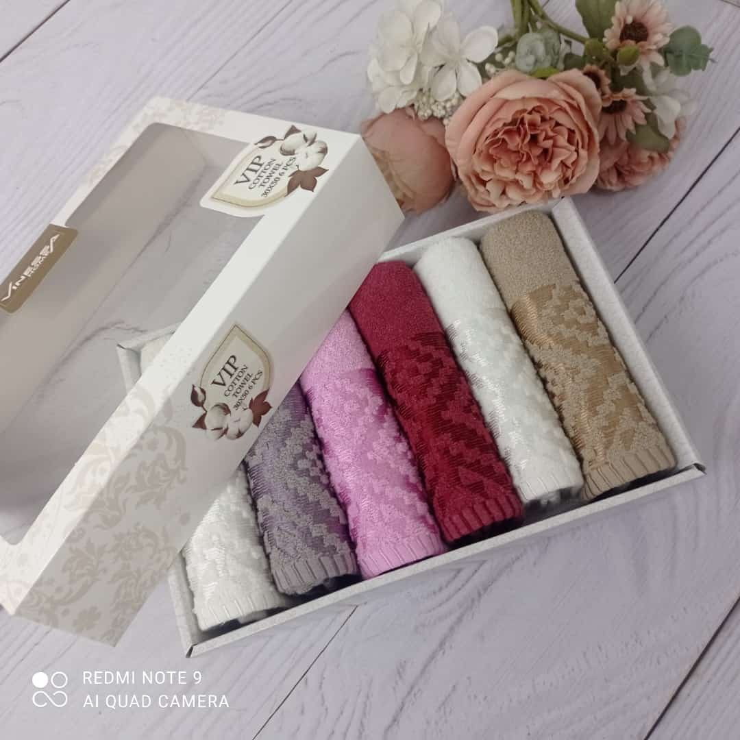 Vinessa набор полотенец 098890 50x30 см 6 шт, хлопок купить,NaN