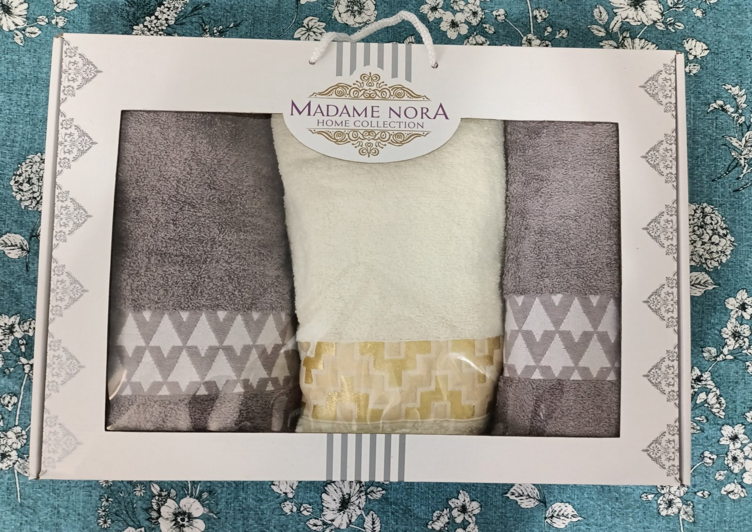 Madame Nora набор полотенец 204998 140x70 см 3 шт, хлопок, махровая ткань купить,NaN