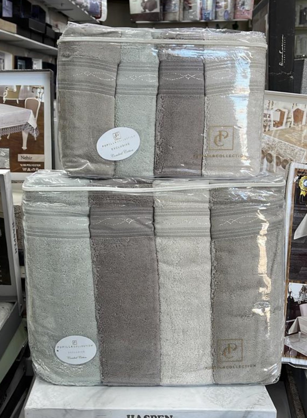 Pupilla набор полотенец ALYANS 50x90 см 4 шт, хлопок, махровая ткань - ForteMarket Pupilla набор полотенец ALYANS 50x90 см 4 шт, хлопок, махровая ткань купить,0
