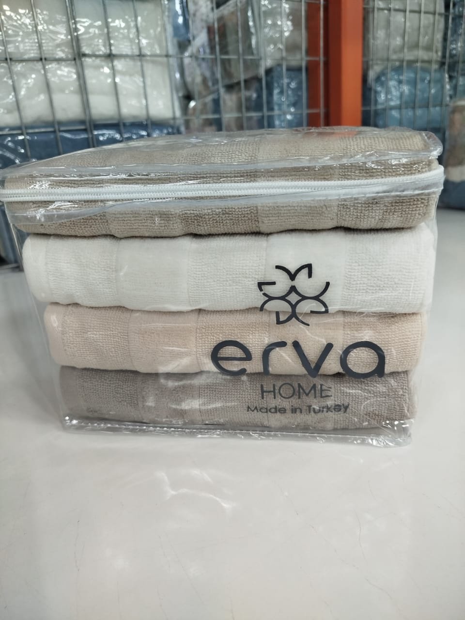 ERVA HOME полотенце Ramazan home. New series 90x50 см 4 шт, хлопок, махровая ткань купить,0