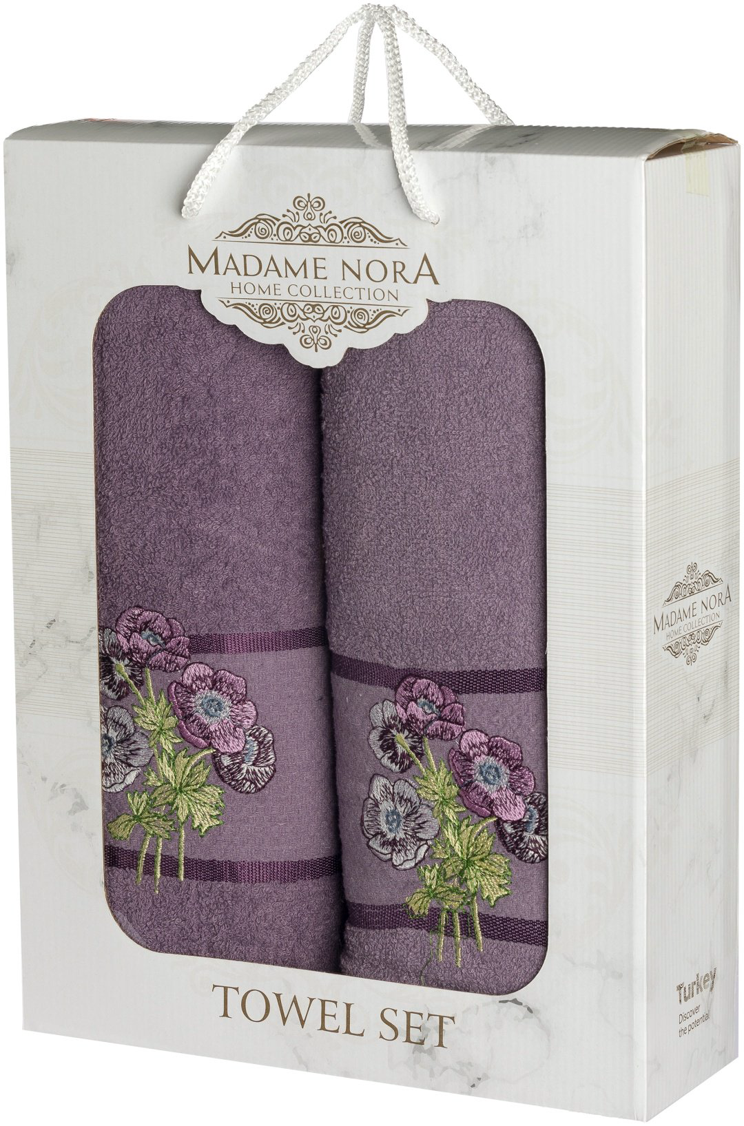 Madame Nora набор полотенец 585981 140x70 см 2 шт, хлопок купить,NaN
