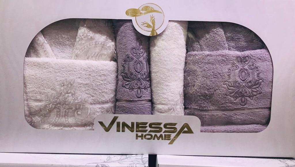 Vinessa набор для купания парный 101101105 140x70 см 4 шт, махровая ткань