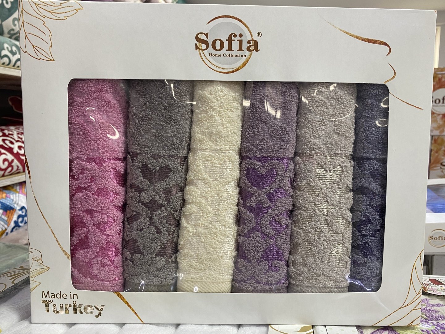 Sofia набор полотенец 0108 50x30 см 6 шт, хлопок