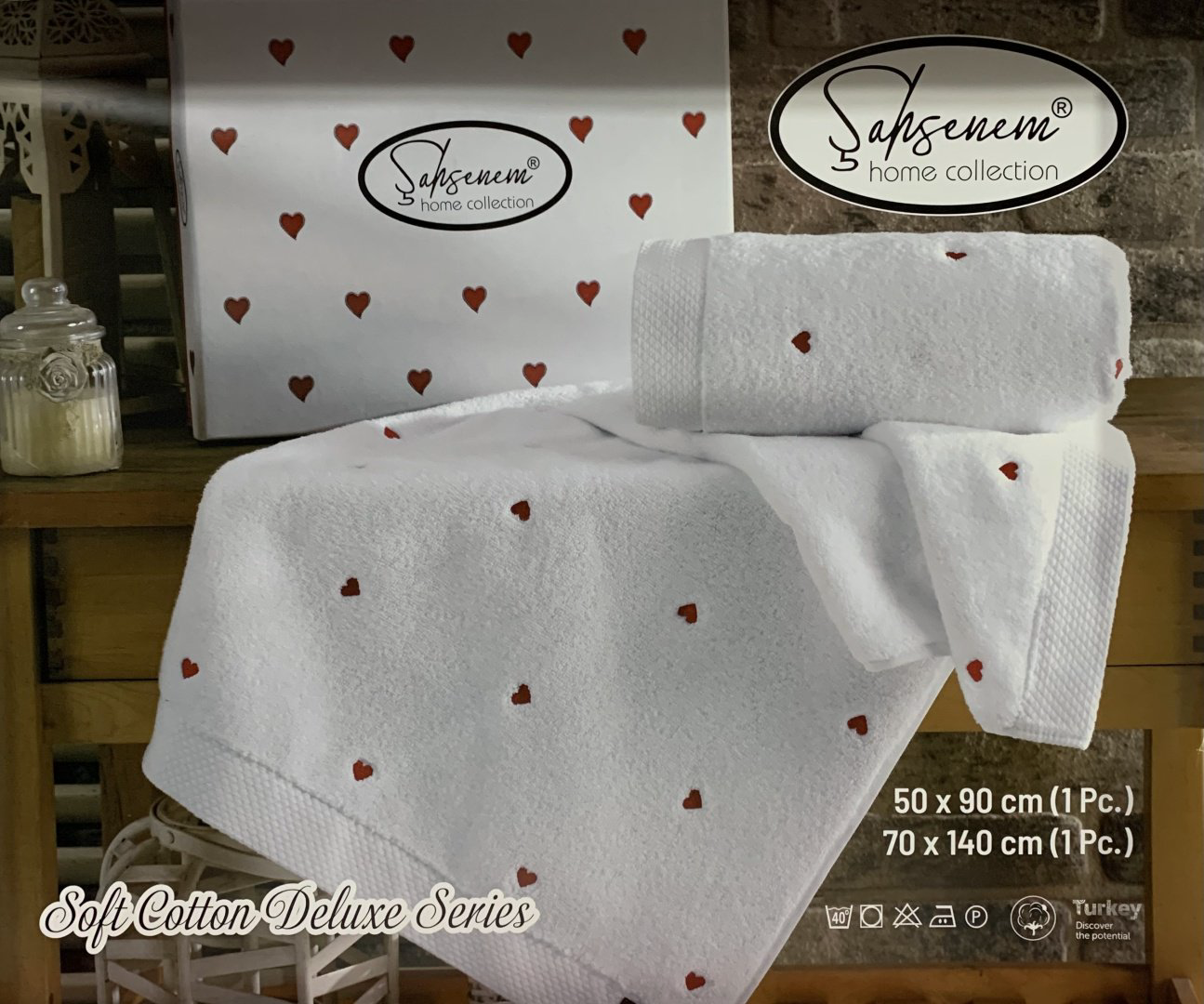 Sahsenem набор полотенец Soft 5 140x70 см 2 шт, махровая ткань купить,NaN