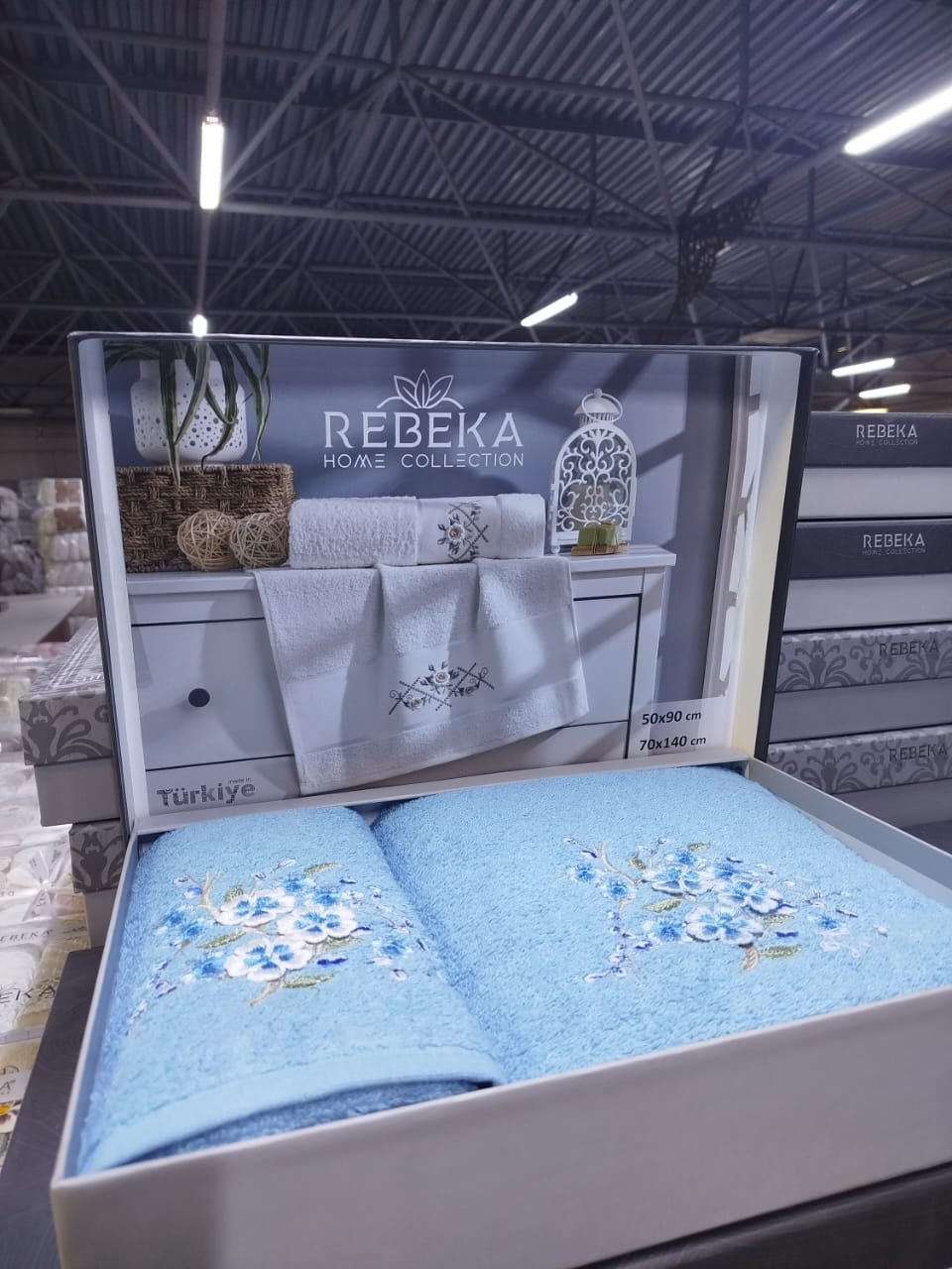 Rebeka набор полотенец Ramazan home 140x70 см 2 шт, хлопок, махровая ткань