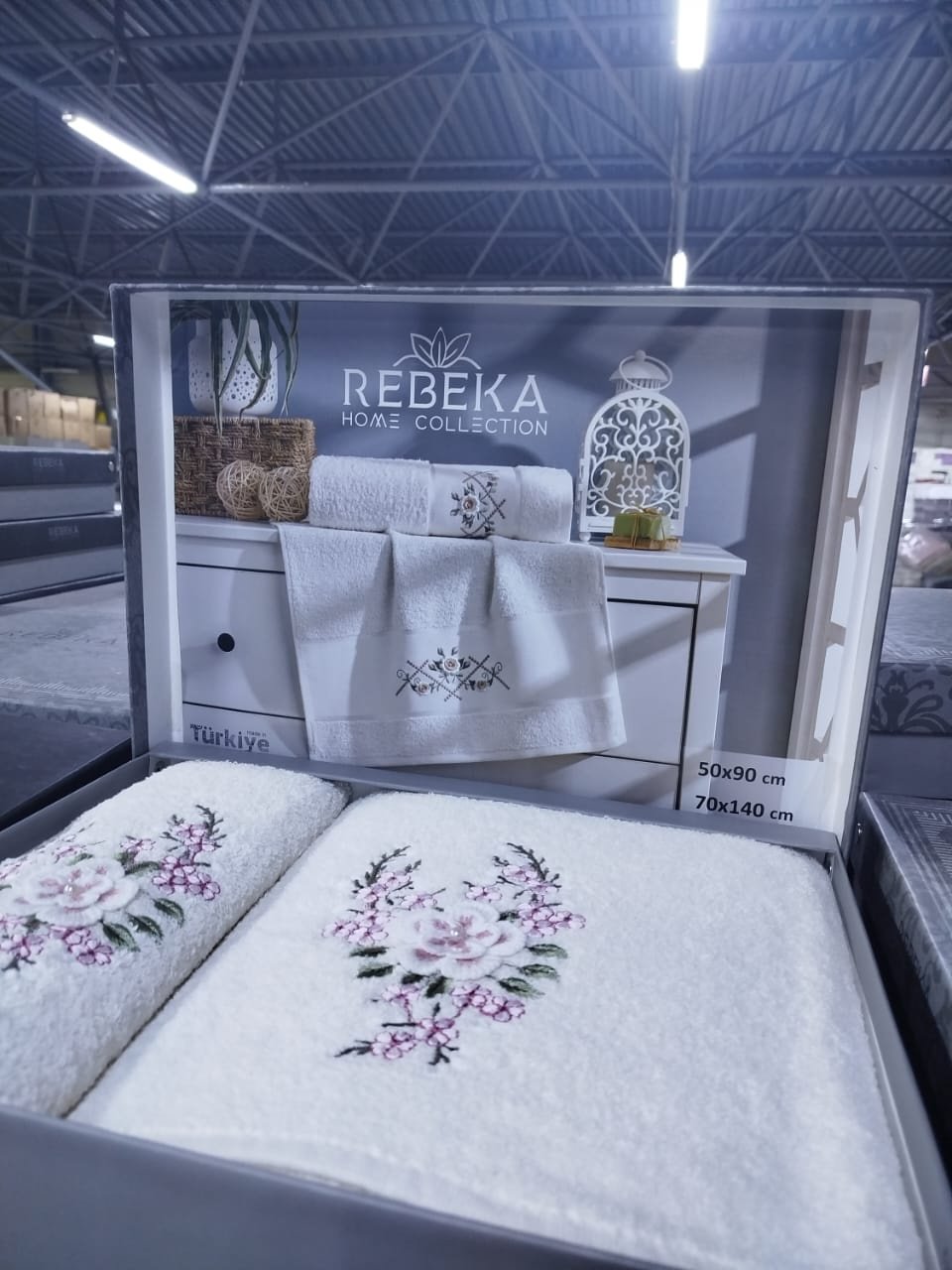 Rebeka набор полотенец Ramazan home 140x70 см 2 шт, хлопок, махровая ткань