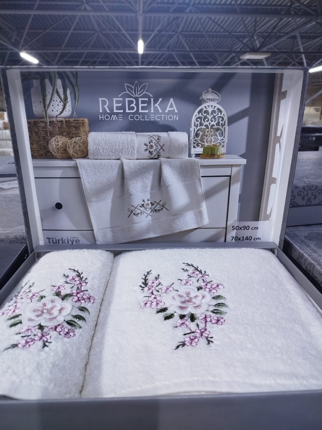 Rebeka набор полотенец Ramazan home 140x70 см 2 шт, хлопок, махровая ткань купить,0