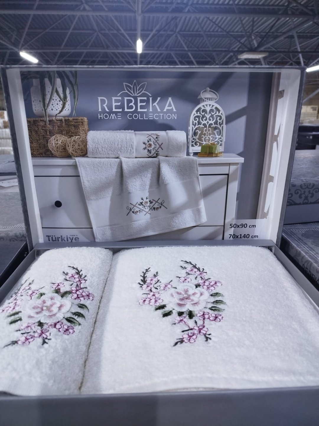 Rebeka набор полотенец Ramazan home 140x70 см 2 шт, хлопок, махровая ткань купить,NaN