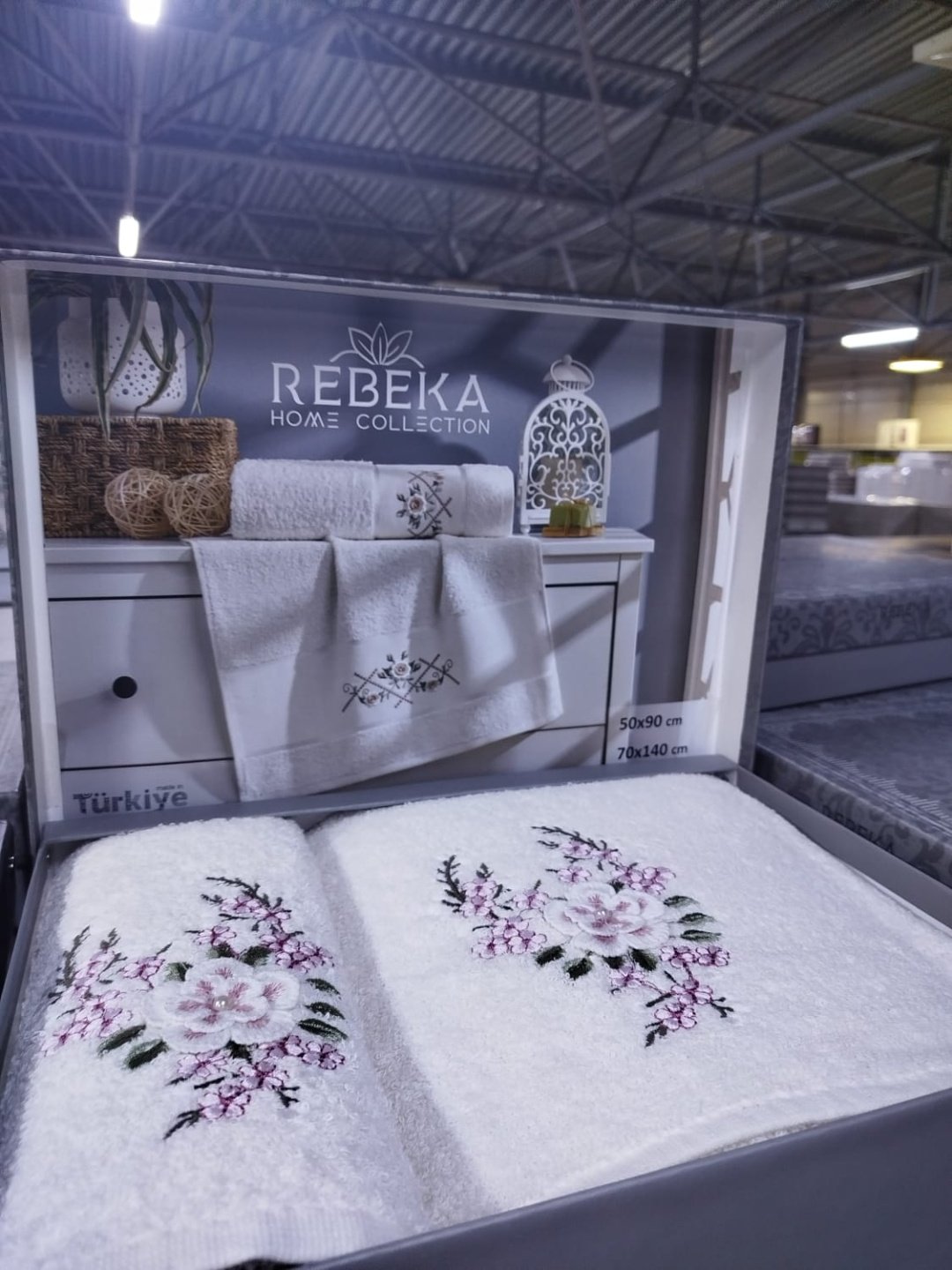 Rebeka набор полотенец Ramazan home 140x70 см 2 шт, хлопок, махровая ткань купить,0