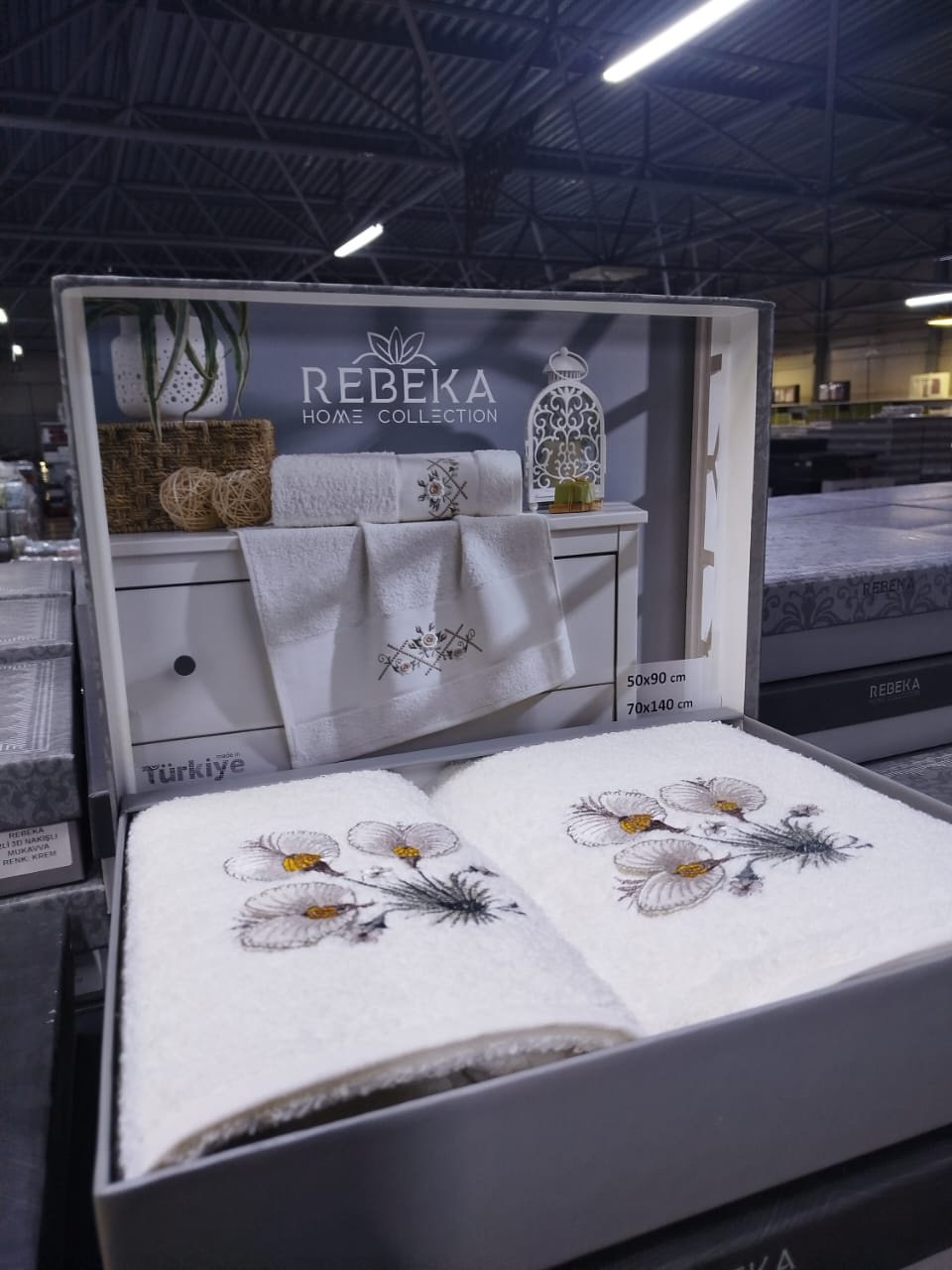 Rebeka набор полотенец Ramazan home 140x70 см 2 шт, хлопок, махровая ткань