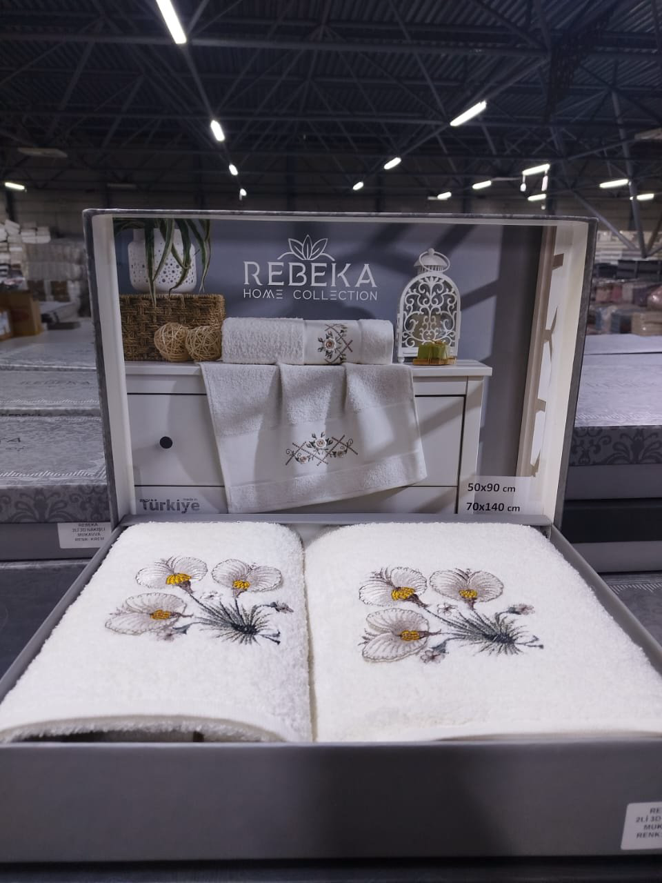 Rebeka набор полотенец Ramazan home 140x70 см 2 шт, хлопок, махровая ткань