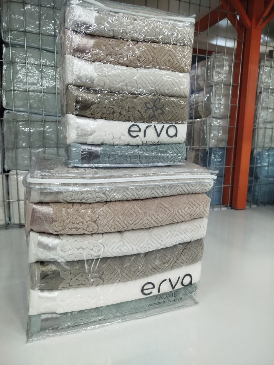 ERVA HOME набор полотенец Ramazan home. New series 140x70 см 12 шт, хлопок, велюр купить,NaN