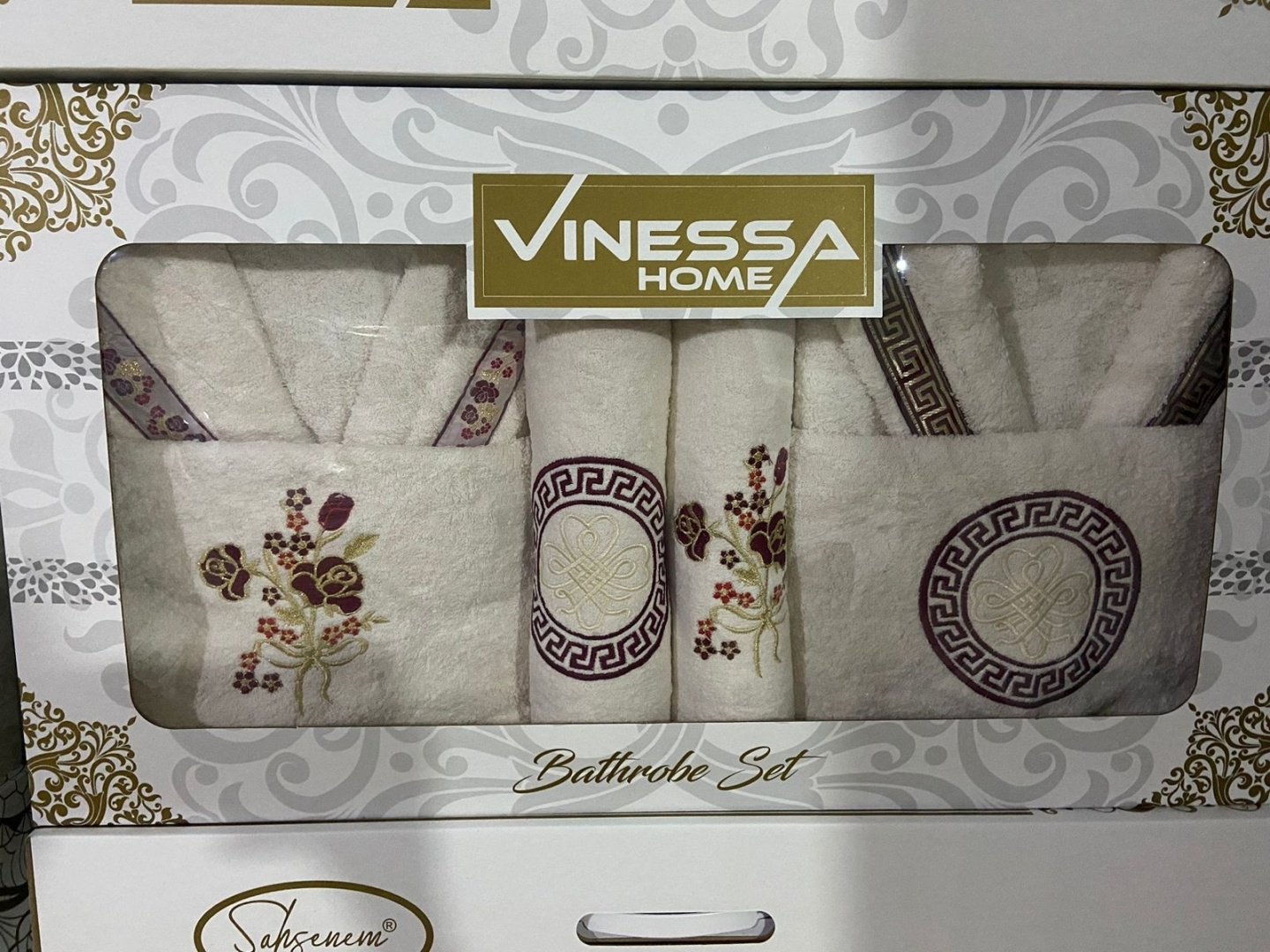 Vinessa набор для купания 765422 140x70 см 4 шт, махровая ткань