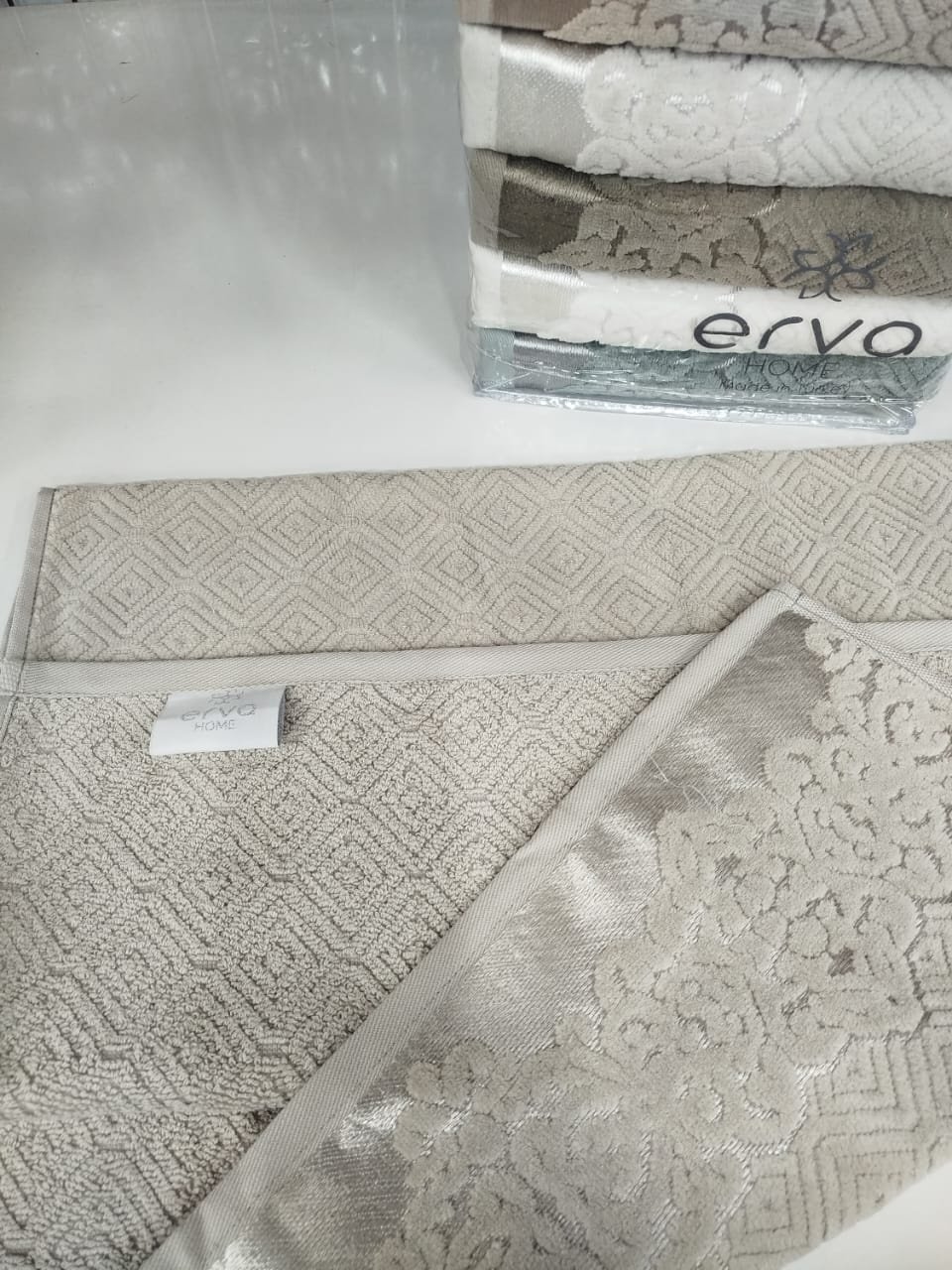 ERVA HOME набор полотенец Ramazan home. New series 140x70 см 12 шт, хлопок, велюр купить,NaN