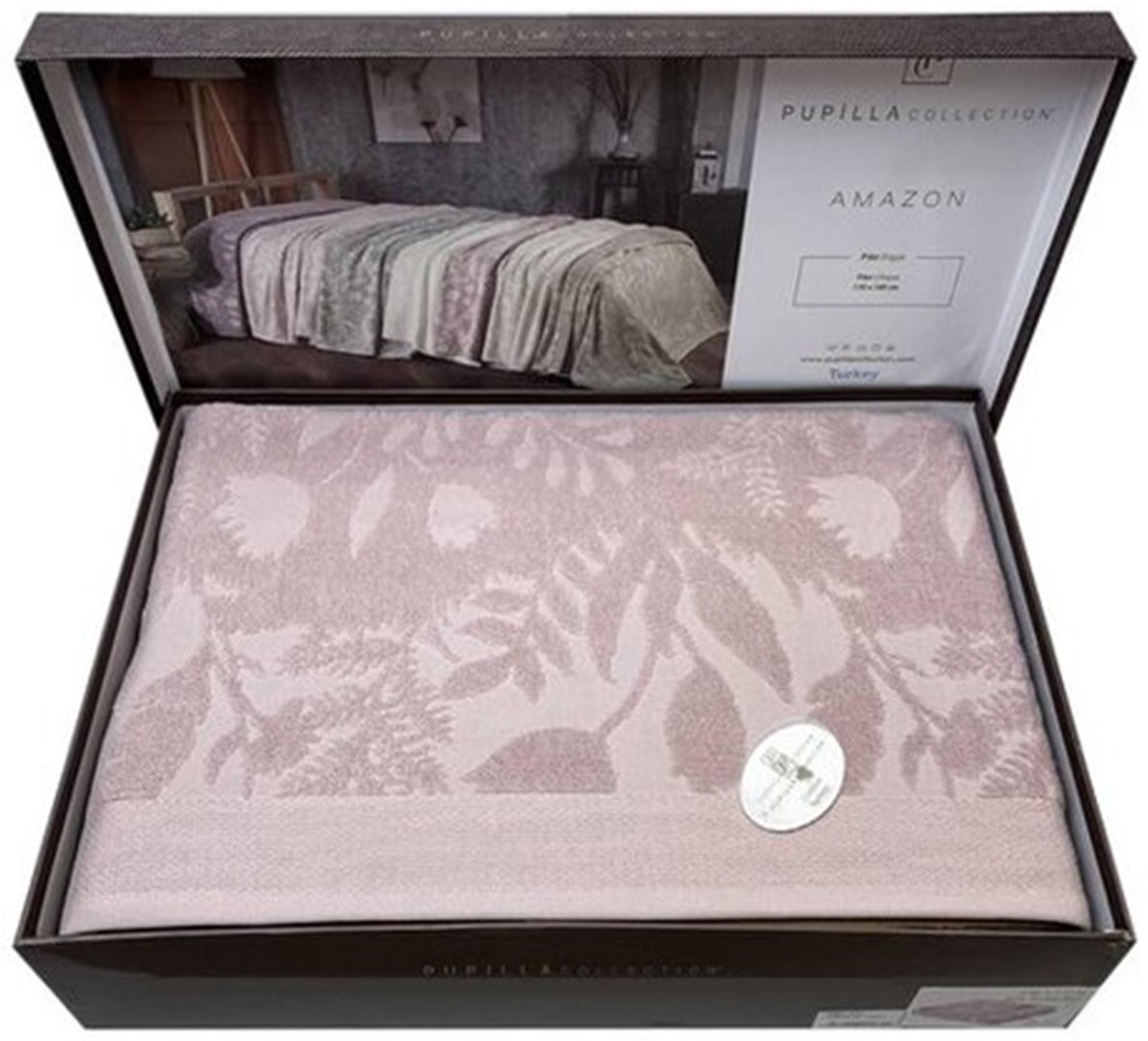 Покрывало Pupilla Amazon AZ-045 220х240 см, хлопок, розовый купить,NaN