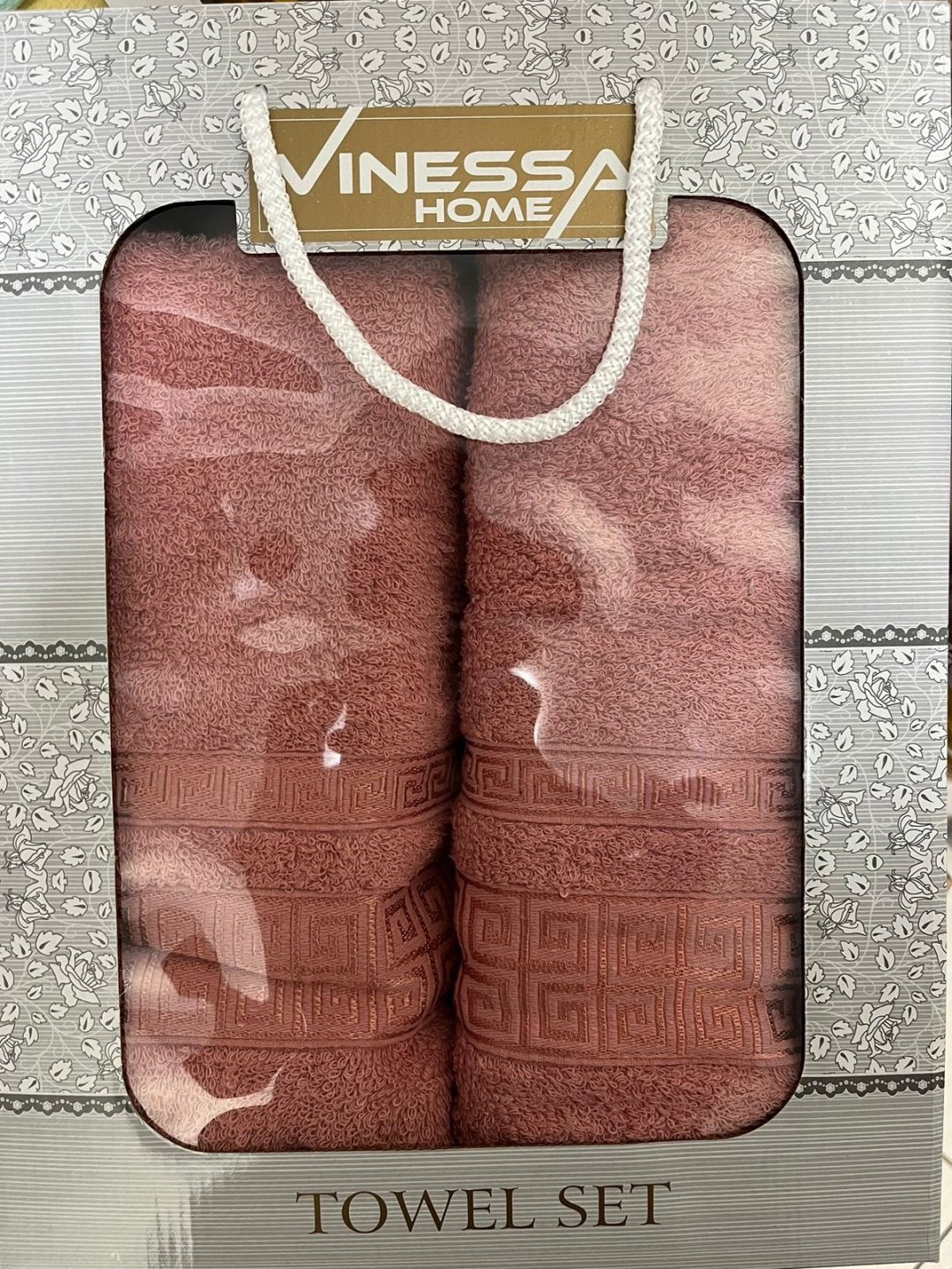 Vinessa набор полотенец 380571 140x70 см 2 шт, махровая ткань