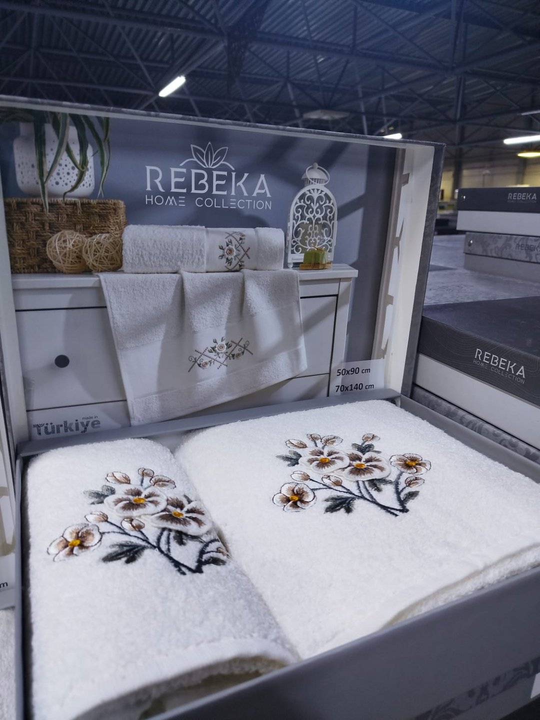 Rebeka набор полотенец Ramazan home 140x70 см 2 шт, хлопок, махровая ткань