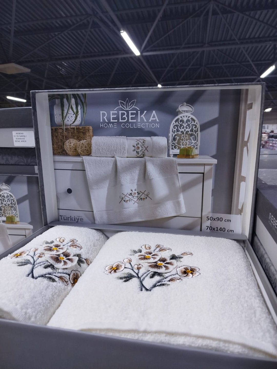 Rebeka набор полотенец Ramazan home 140x70 см 2 шт, хлопок, махровая ткань купить,0
