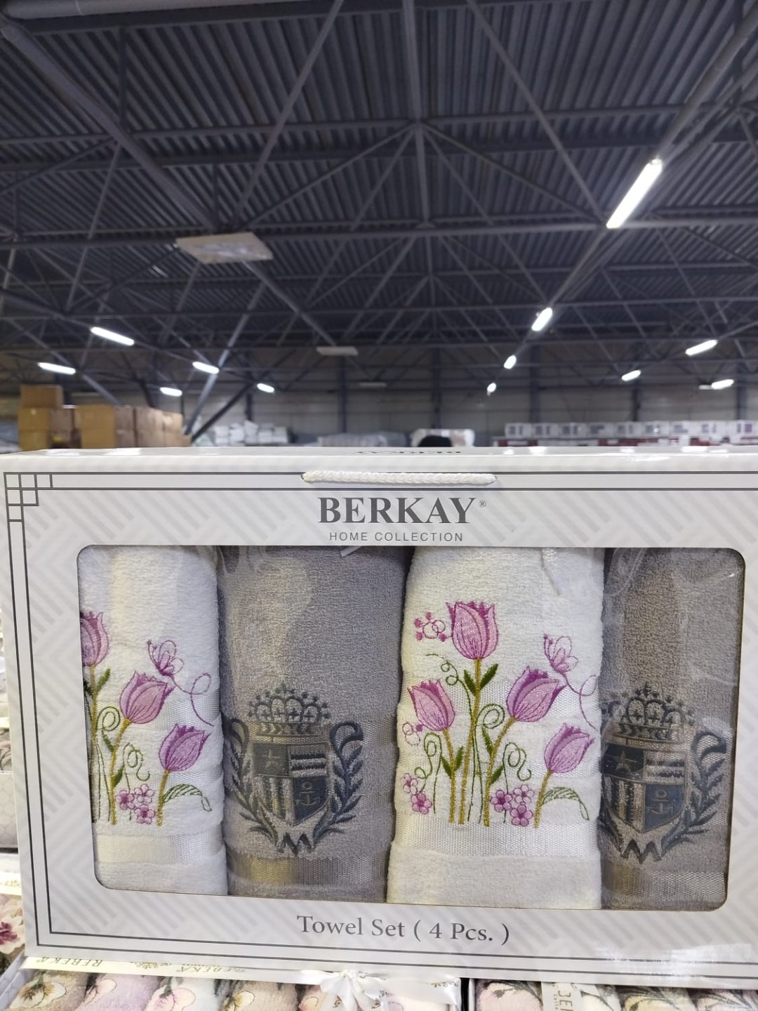 BERKAY набор полотенец Ramazan home. Berkay 140x70 см 4 шт, хлопок, махровая ткань