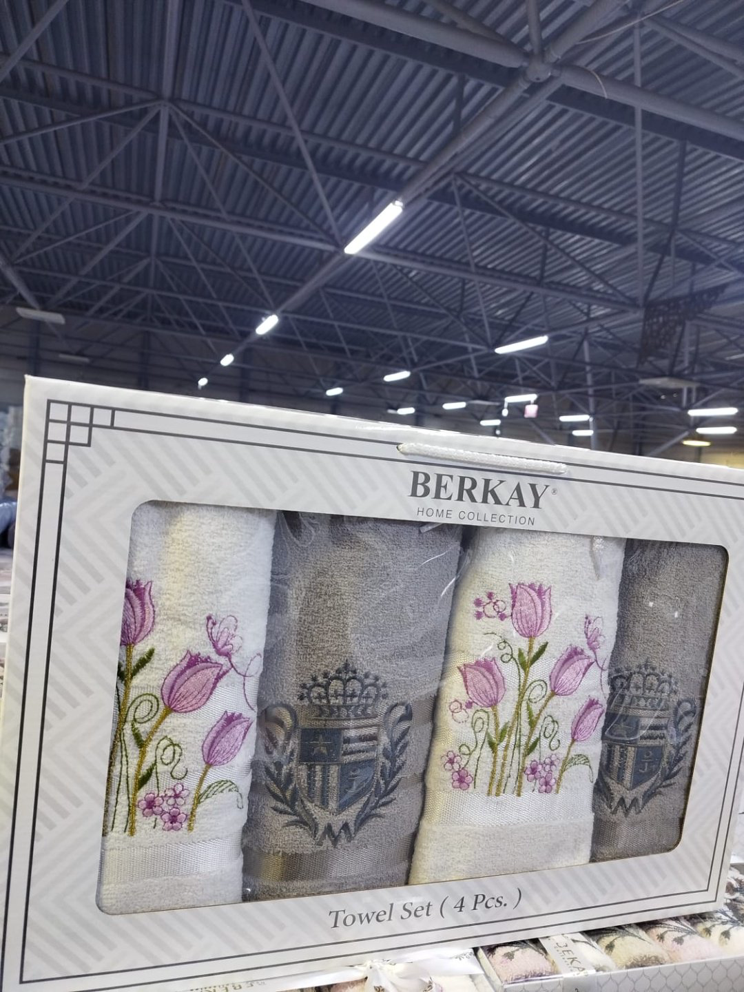 BERKAY набор полотенец Ramazan home. Berkay 140x70 см 4 шт, хлопок, махровая ткань купить,NaN