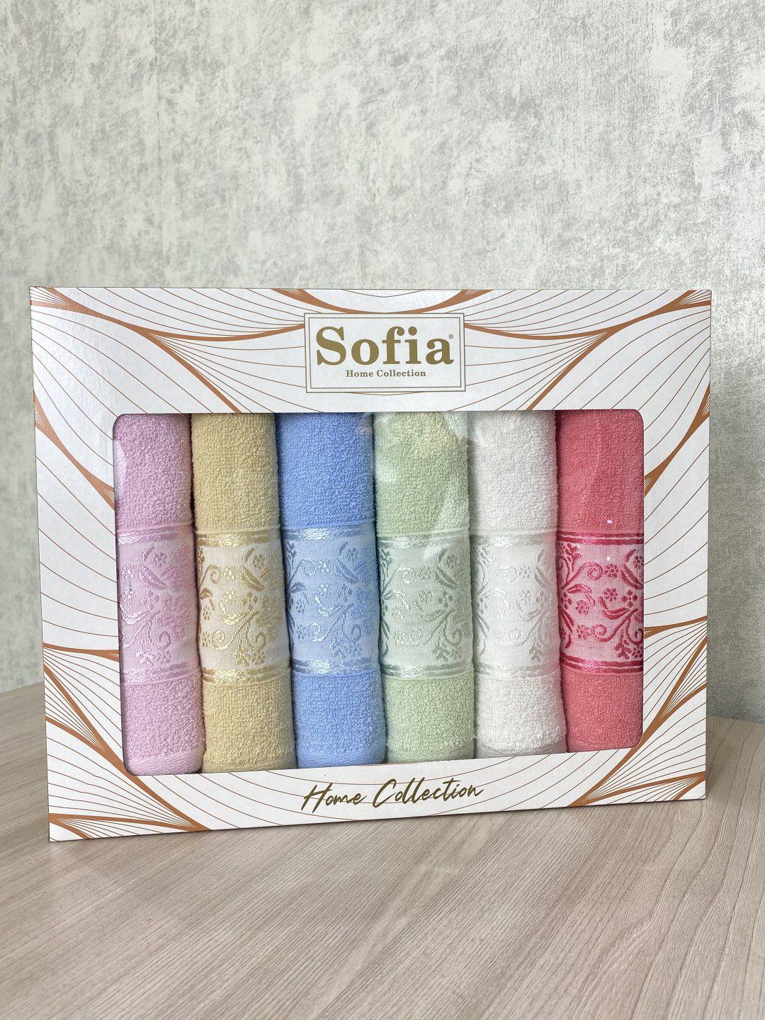 Sofia набор полотенец 895800 50x30 см 6 шт, хлопок купить,NaN