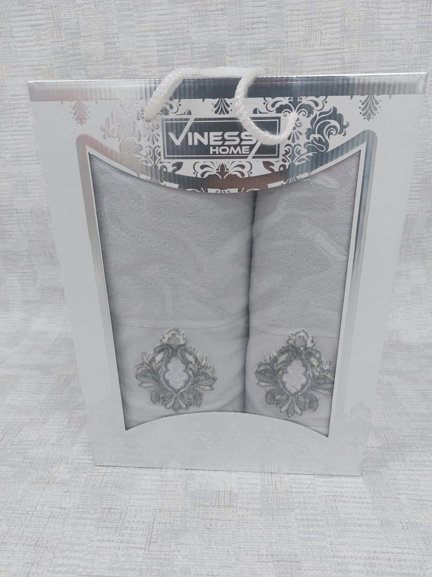 Vinessa набор полотенец 0Р00-082535 140x70 см 2 шт, хлопок