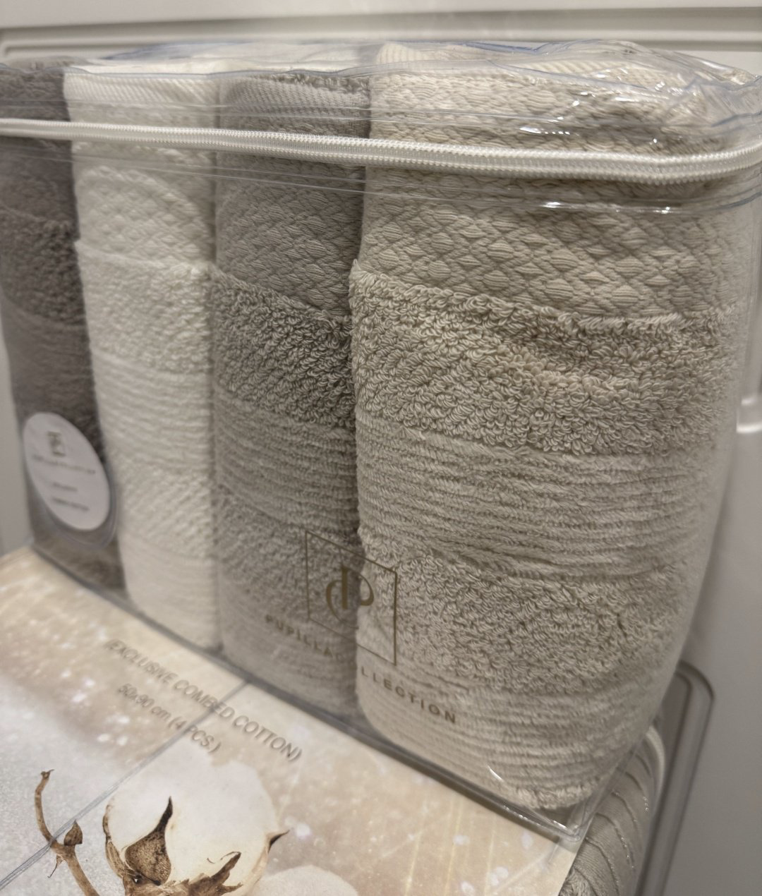 Pupilla полотенце Нобор полотенец 90x50 см 4 шт, жаккард купить,NaN