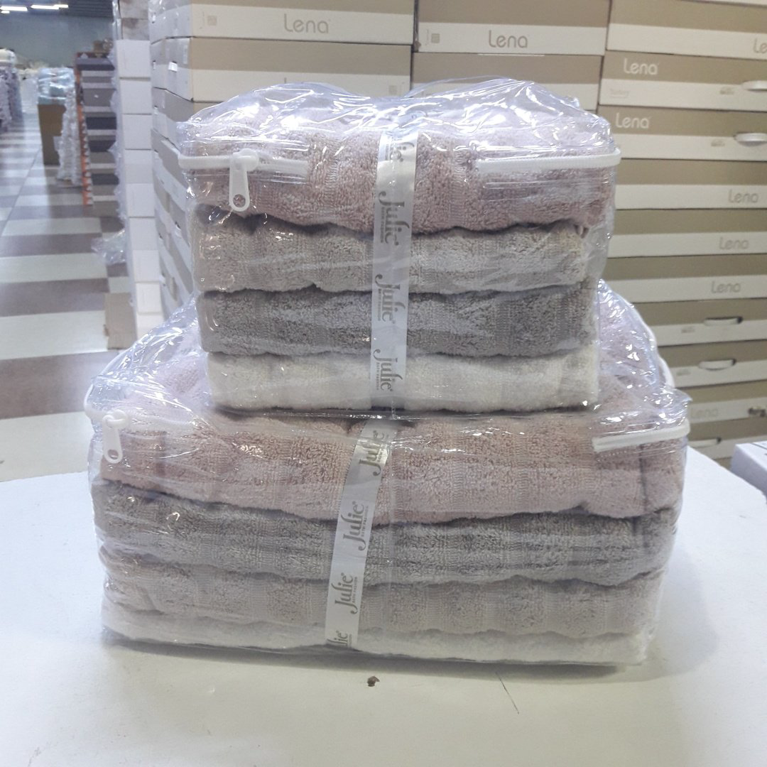 Набор полотенец 032567787 70x140 см 8 шт, хлопок, махровая ткань купить,NaN
