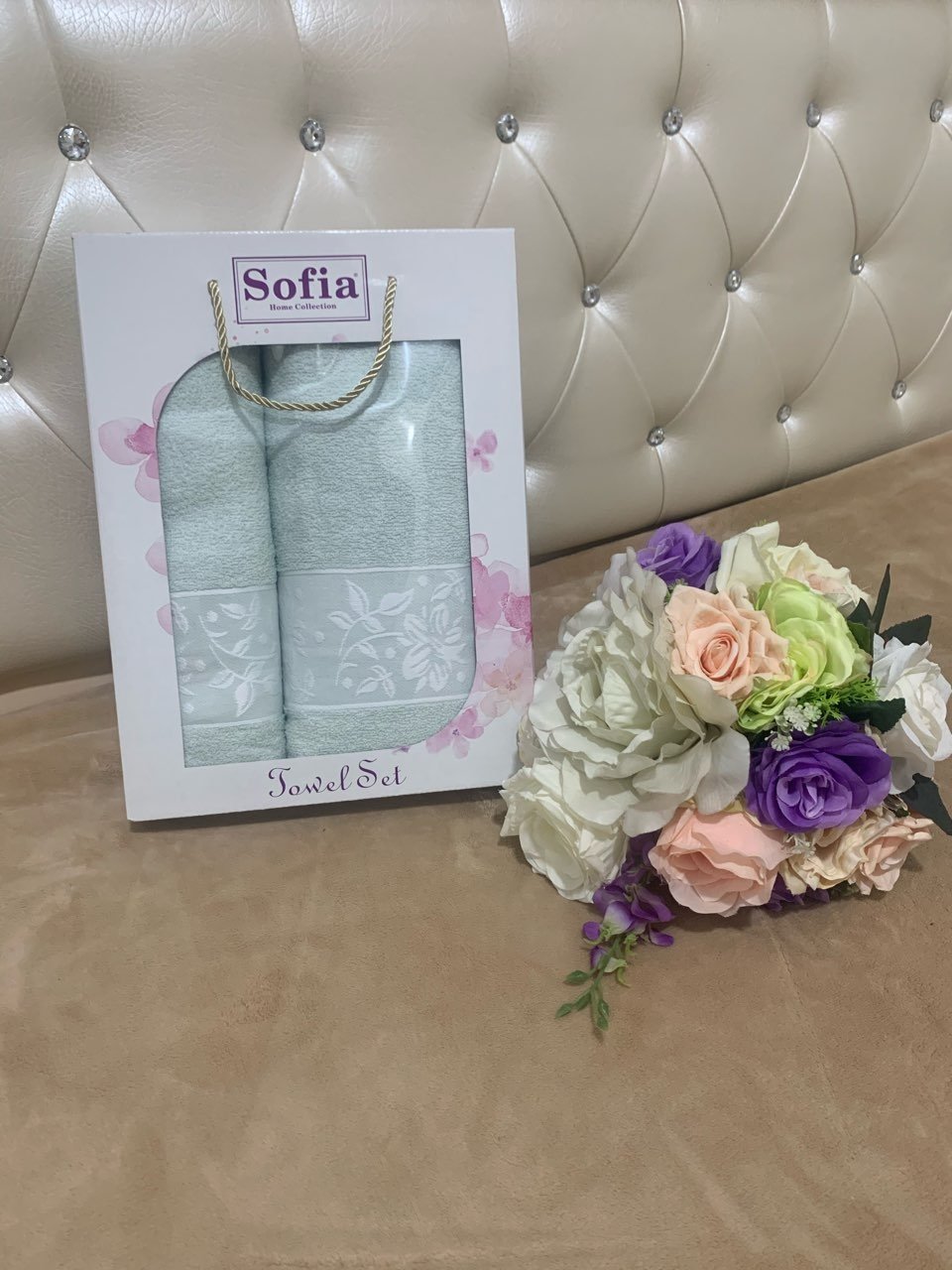 Sofia набор полотенец 0Р00-010343 140x70 см 2 шт, хлопок, махровая ткань