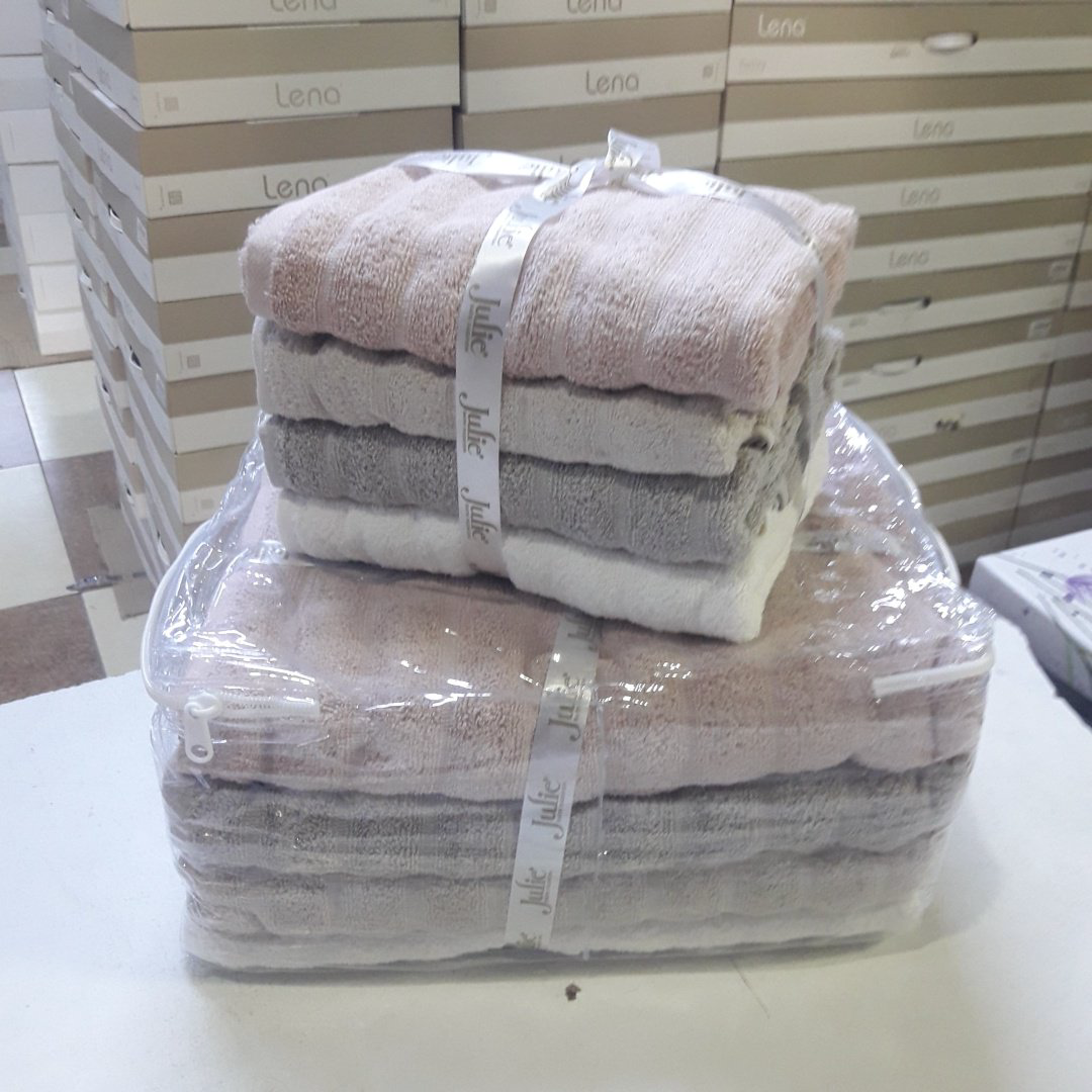 Набор полотенец 032567787 70x140 см 8 шт, хлопок, махровая ткань купить,NaN