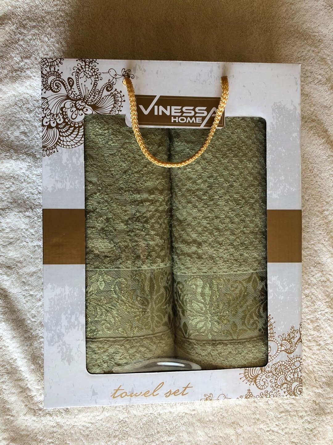 Vinessa набор полотенец Home 29494830 140x70 см 2 шт, хлопок