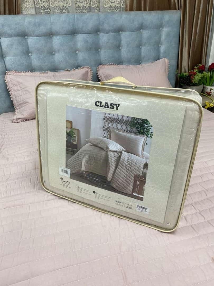 CLASY покрывало с наволочками Pedra 240x180 см, хлопок, ранфорс