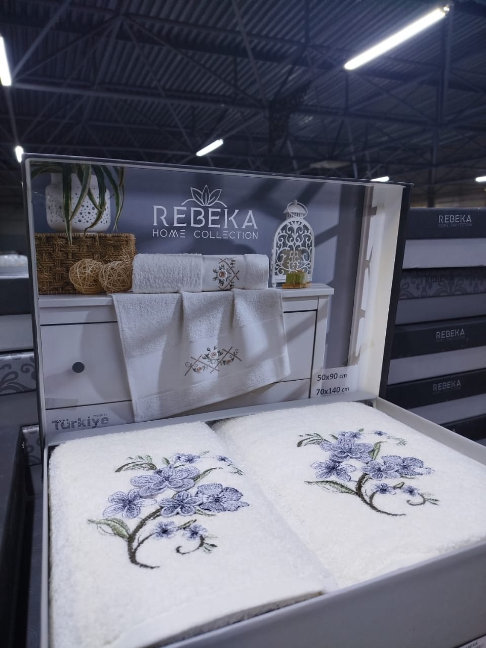 Rebeka набор полотенец Ramazan home. Rebeca 140x70 см 2 шт, хлопок, махровая ткань