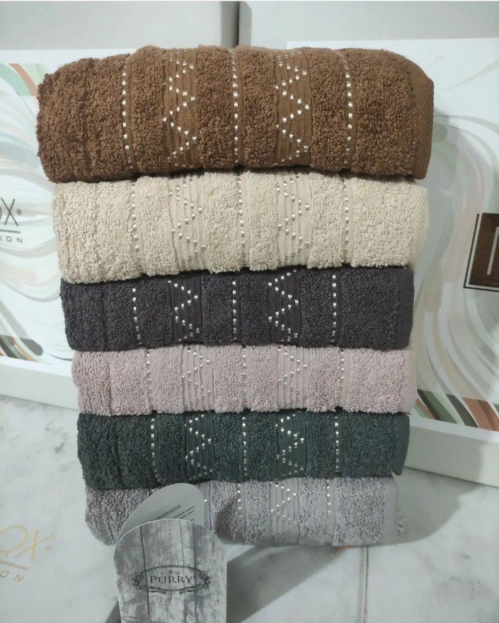 Purry набор полотенец 970490 90x50 см 6 шт, хлопок, махровая ткань