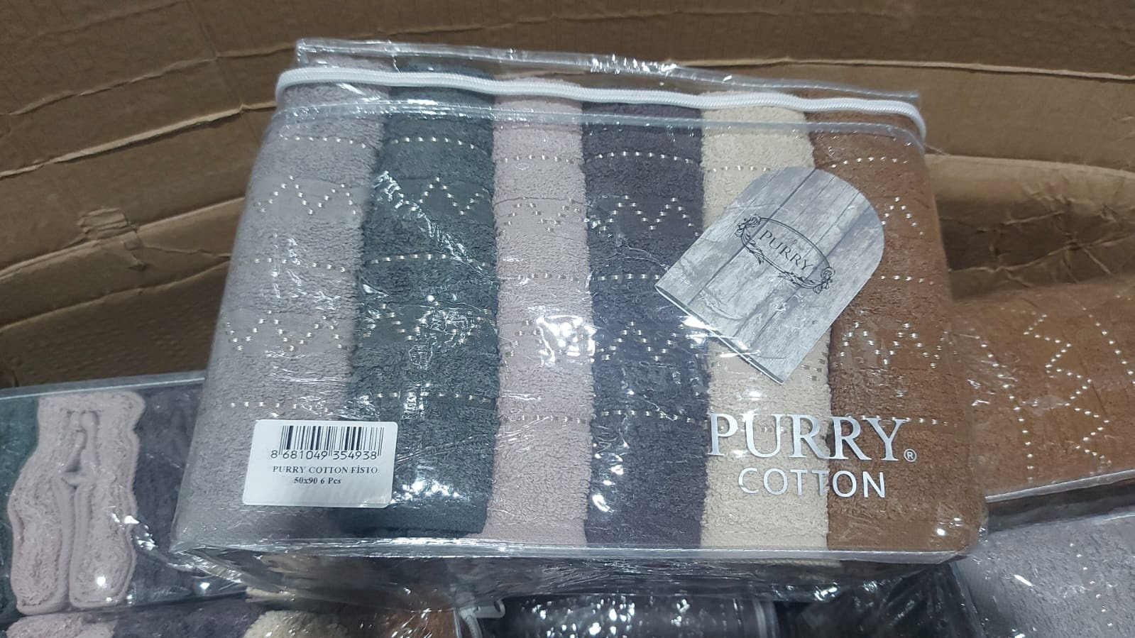 Purry набор полотенец 970490 90x50 см 6 шт, хлопок, махровая ткань